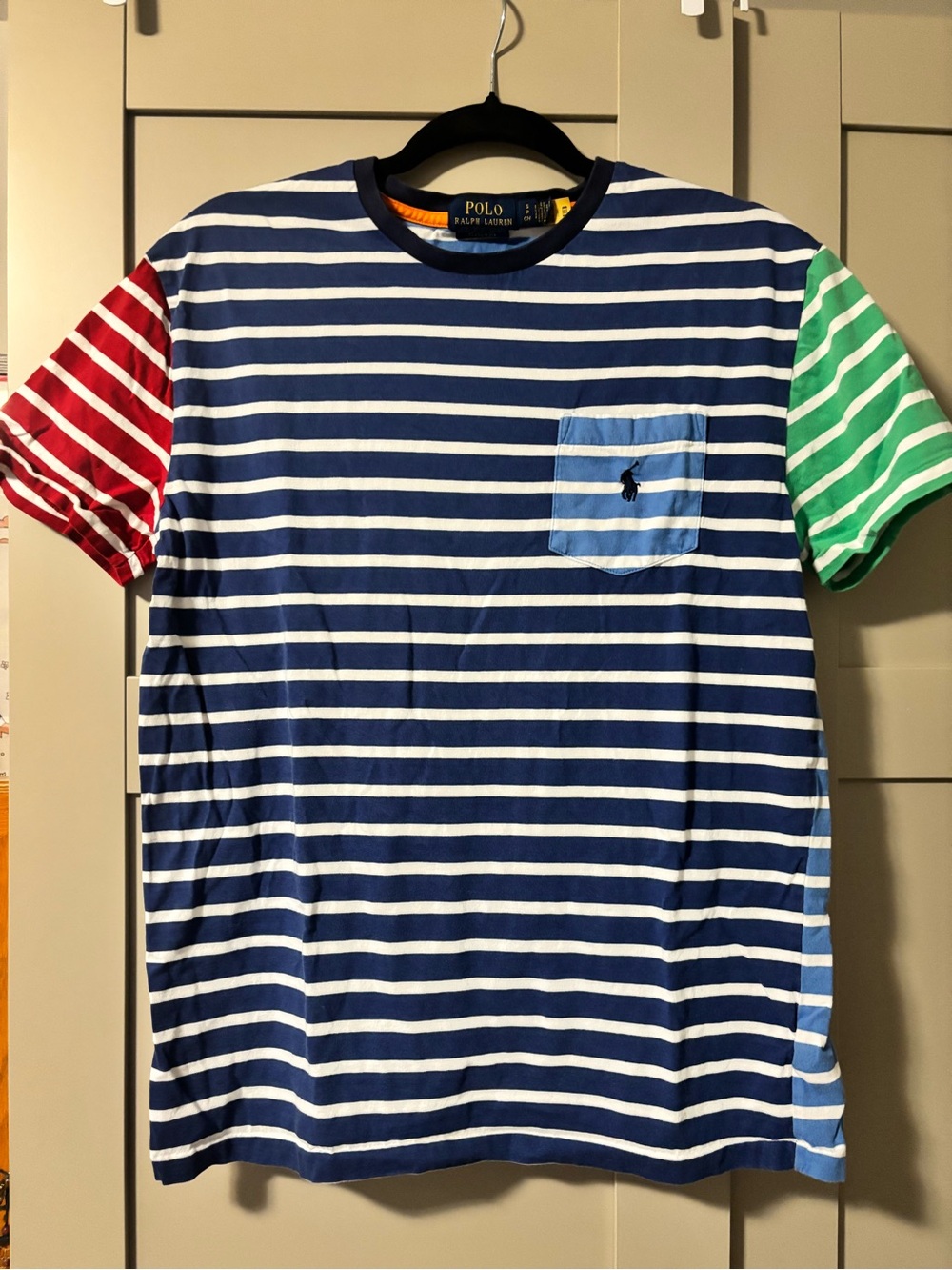 Polo Ralph Lauren stripe pocket tee- size Small